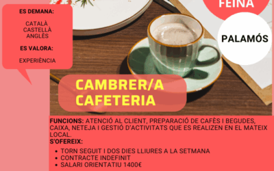 CAMBRER/A PER CAFETERIA