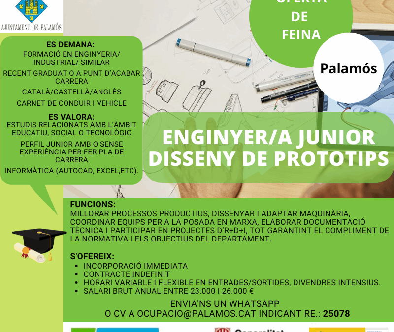 ENGINYER/A JUNIOR DISSENY DE PROTOTIPS