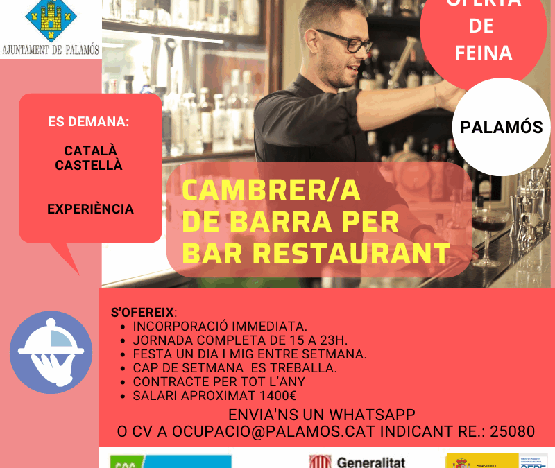 CAMBRER/A DE BARRA