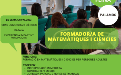 FORMADOR/A DE MATEMÀTIQUES I CIÈNCIES