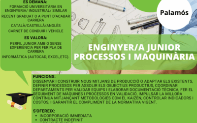ENGINYER/A JUNIOR PROCESSOS I MAQUINÀRIA
