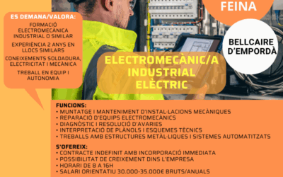 ELECTROMECÀNIC/A INDUSTRIAL ELÈCTRIC
