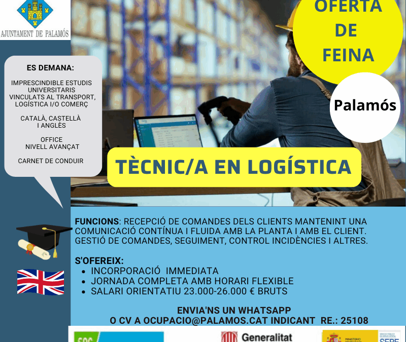 TÈCNIC/A EN LOGÍSTICA