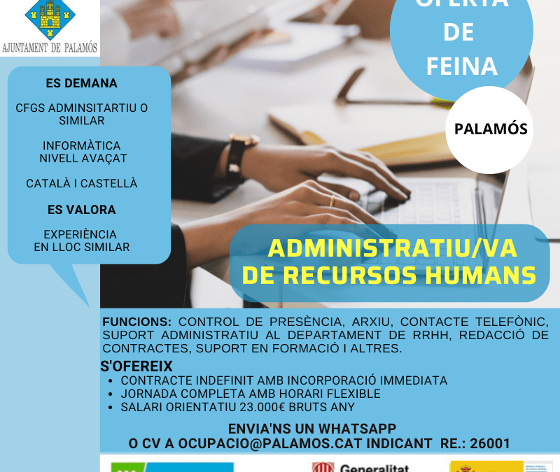 ADMINISTRATIU/VA RECURSOS HUMANS