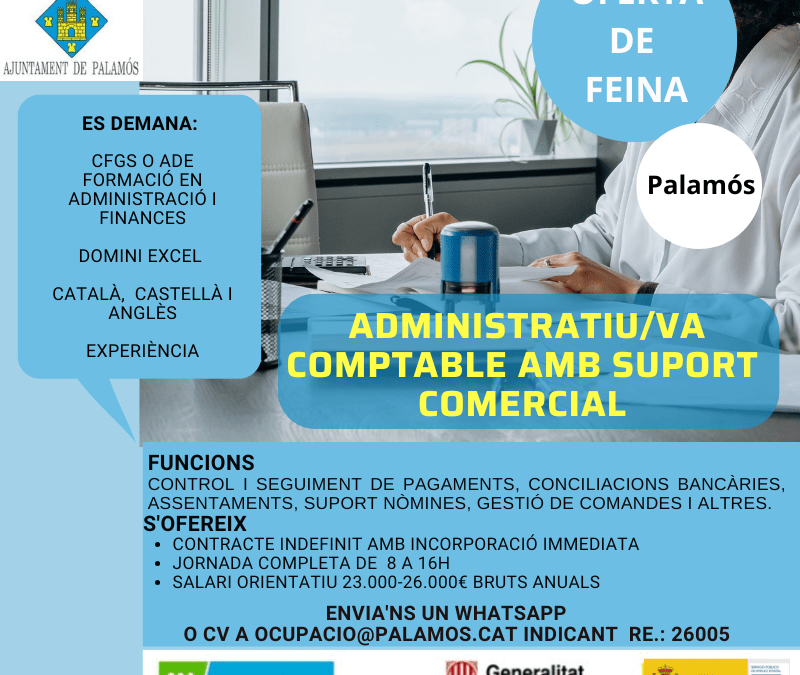 ADMINISTRATIU/VA COMPTABLE I SUPORT COMERCIAL