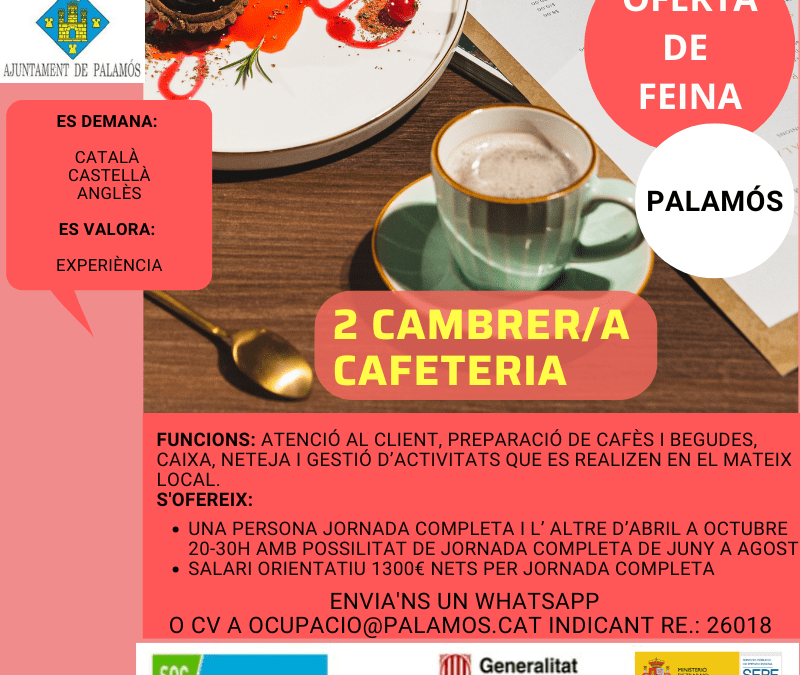 2 CAMBRER/A CAFETERIA