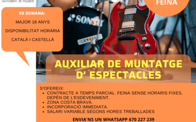 AUXILIAR DE MUNTATGE D’ESPECTACLES