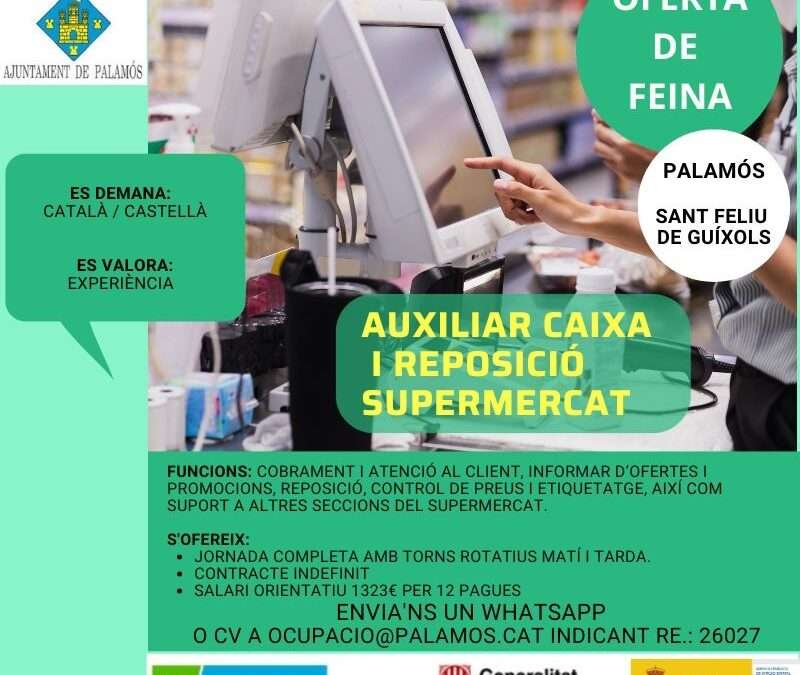 AUXILIAR CAIXA I REPOSICIÓ SUPERMERCAT