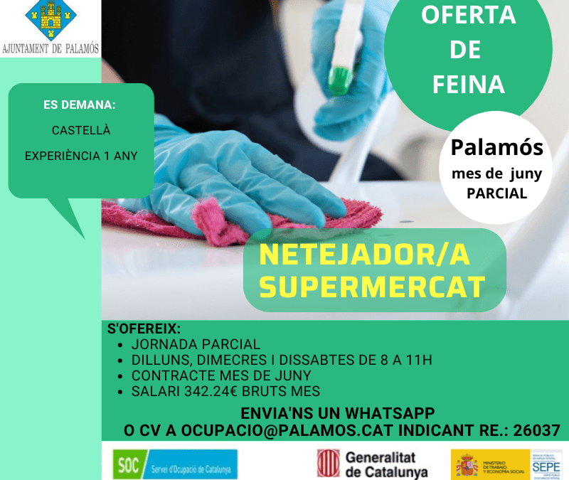 NETEJADOR/A SUPERMERCAT