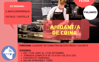 AJUDANT/A DE CUINA