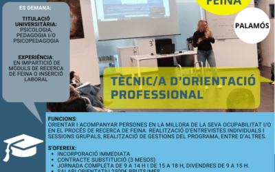 TÈCNIC/A D’ORIENTACIÓ PROFESSIONAL