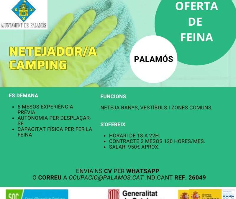 OPERÀRI/A NETEJA