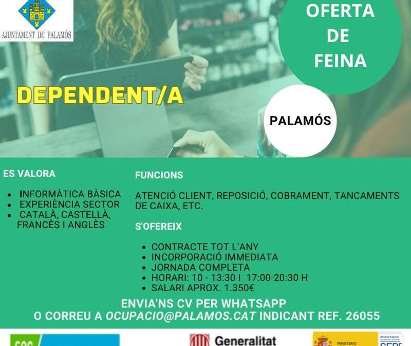 DEPENDENT/A BOTIGA Ref.26055