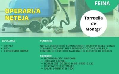 OPERARI/A DE NETEJA