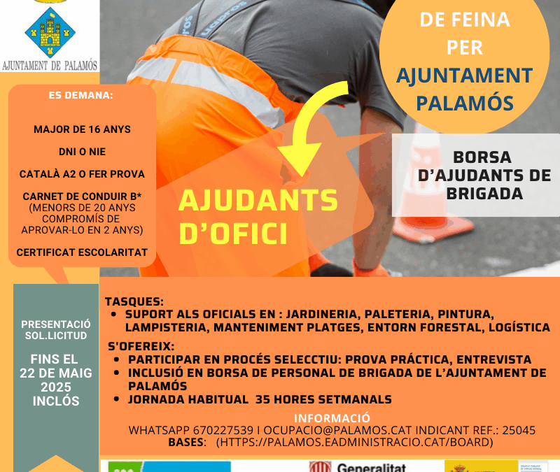 AJUDANT/A D’OFICI PER BRIGADA