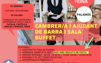4 CAMBRERS/ES I AJUDANTS