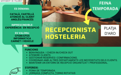 RECEPCIONISTA HOSTELERIA (Estiu)