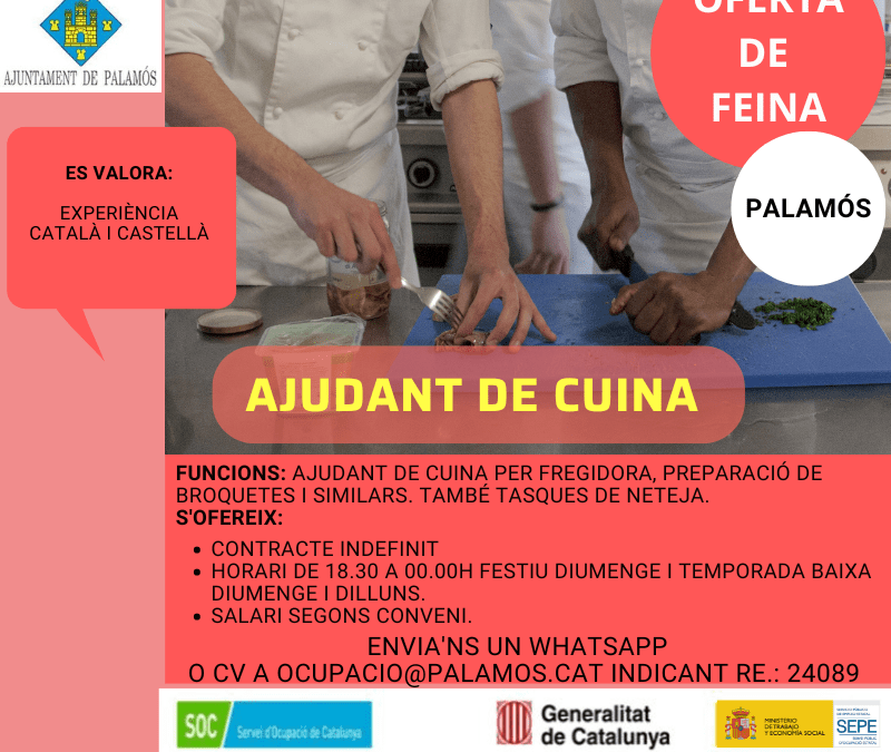 AJUDANT DE CUINA