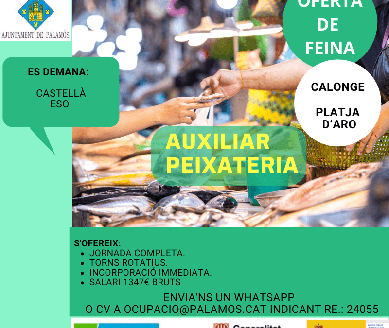 AUXILIAR PEIXATERIA