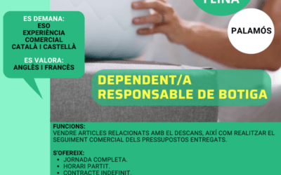 DEPENDENT/A RESPONSABLE BOTIGA