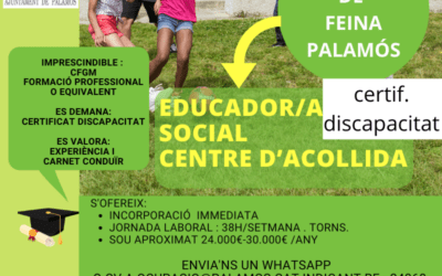 EDUCADOR/A SOCIAL  amb Certificat de Discapacitat