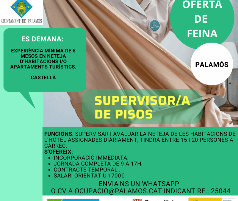 SUPERVISOR/A DE PISOS HOTEL