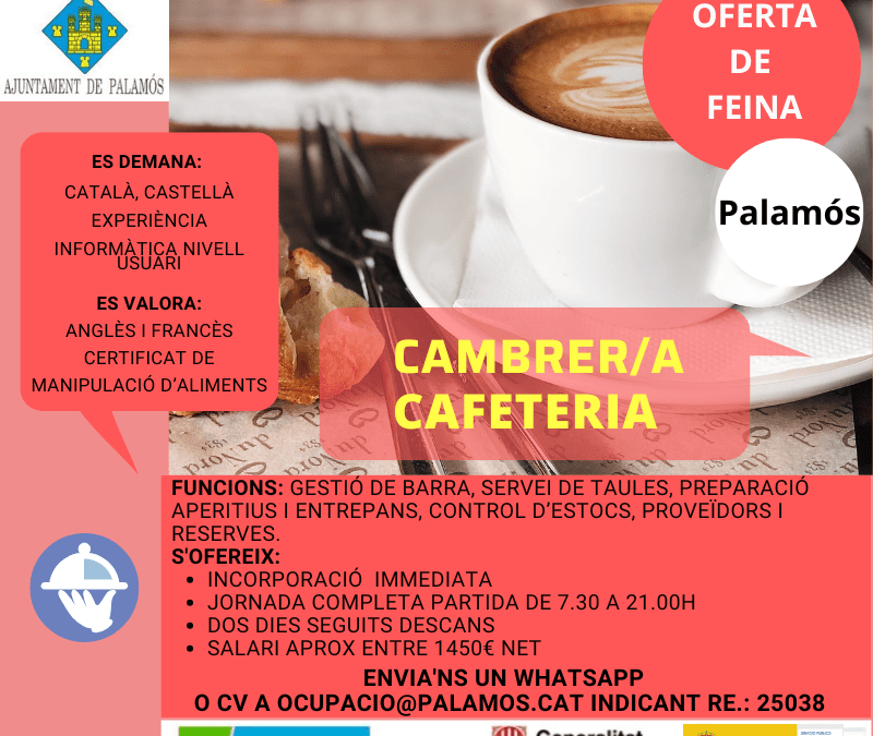 CAMBRER/A CAFETERIA