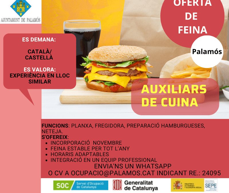 AUXILIARS DE CUINA