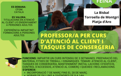 PROFESSOR/A ATENCIÓ AL CLIENT I CONSERGERIA
