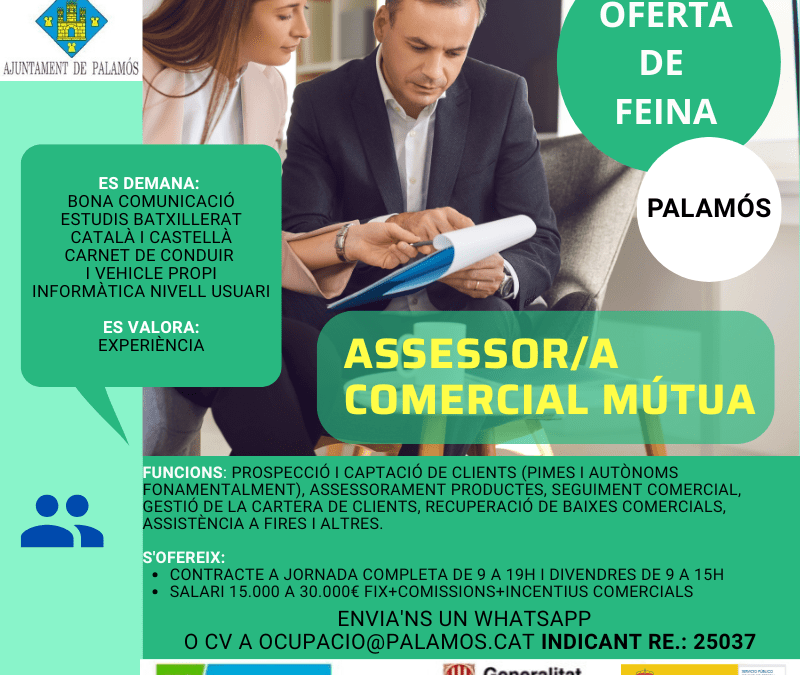 ASSESSOR/A COMERCIAL PRE MÚTUA