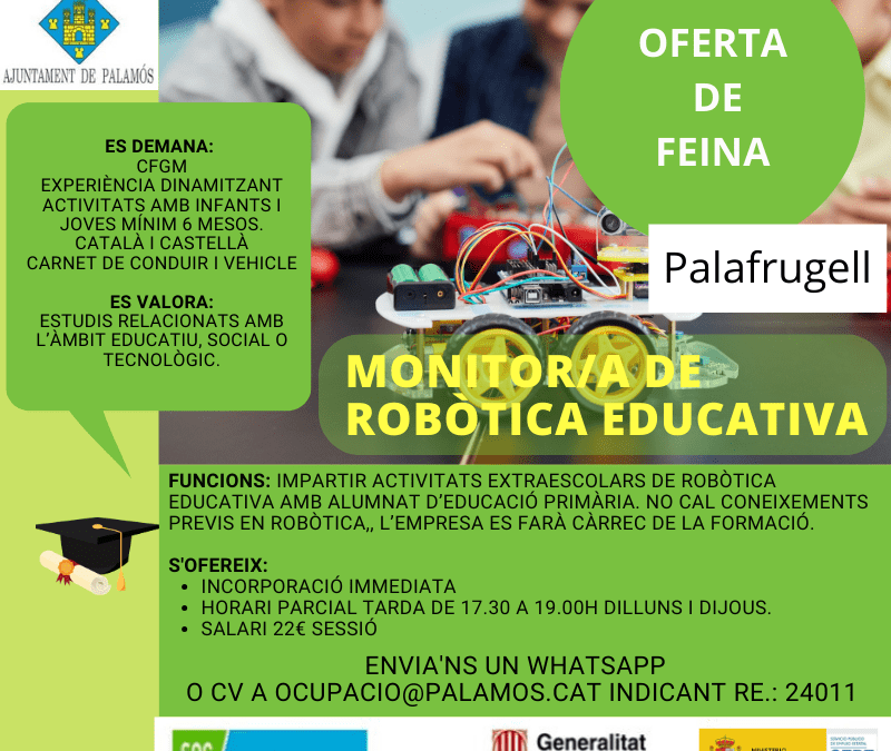 MONITOR/A DE ROBÒTICA EDUCATIVA