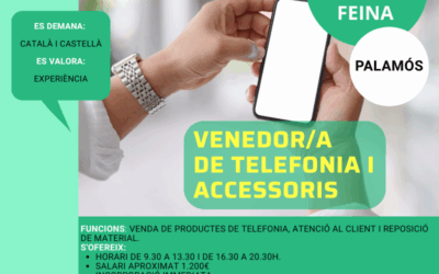 VENEDOR/A DE TELEFONIA I ACCESSORIS