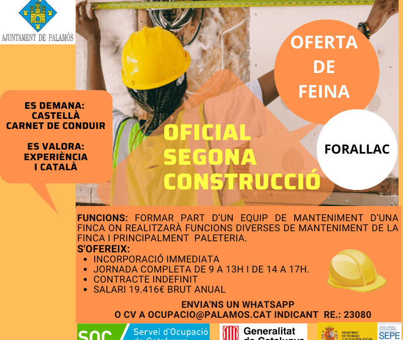 OFICIAL SEGONA CONSTRUCCIÓ