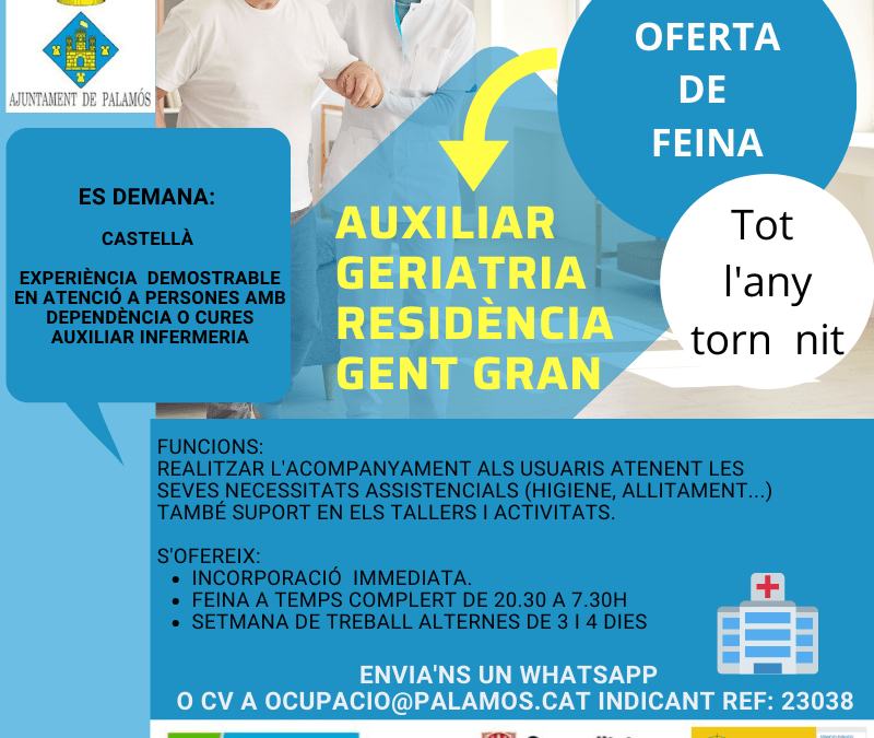 AUXILIAR GERIATRIA Torn de nit