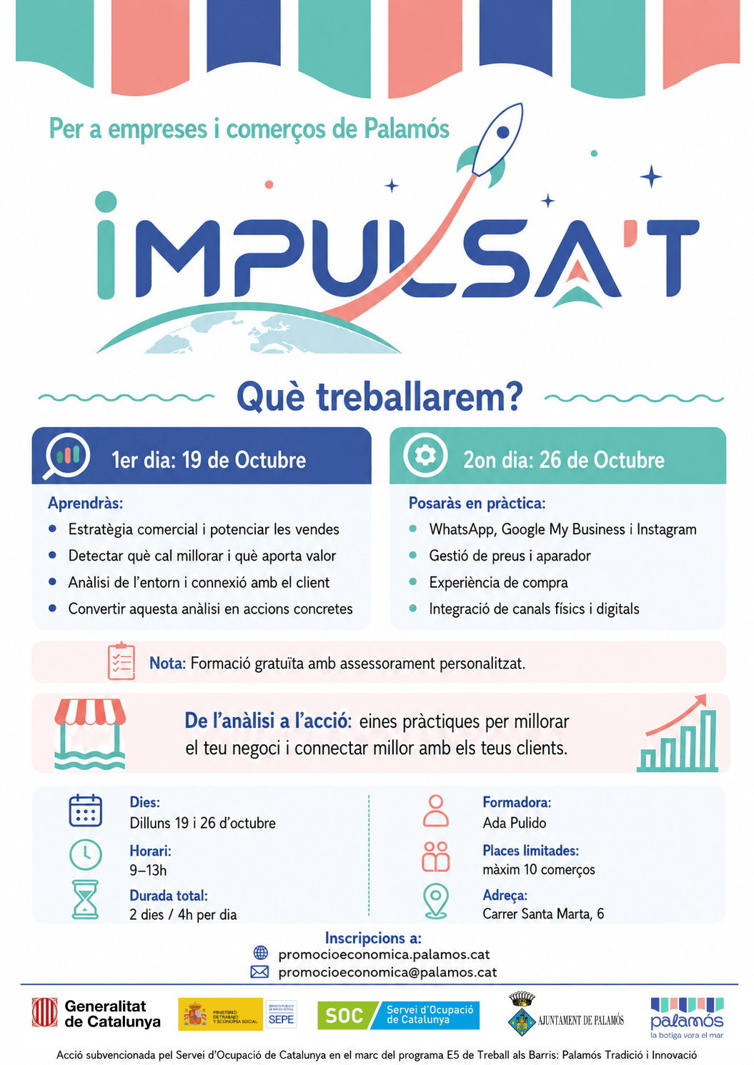 Cartell formació per emprenedors/es Crea i Emprèn. De la idea a l'èxit: Per què necessites un pla d'empresa?