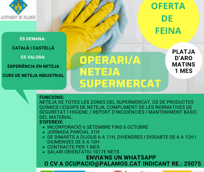 OPERARI/A NETEJA