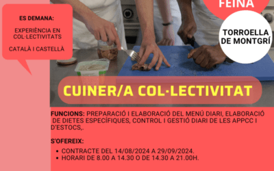 CUINER/A PER COL·LECTIVITAT