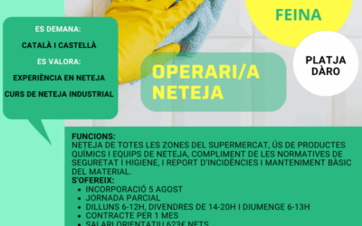 OPERARI/A NETEJA