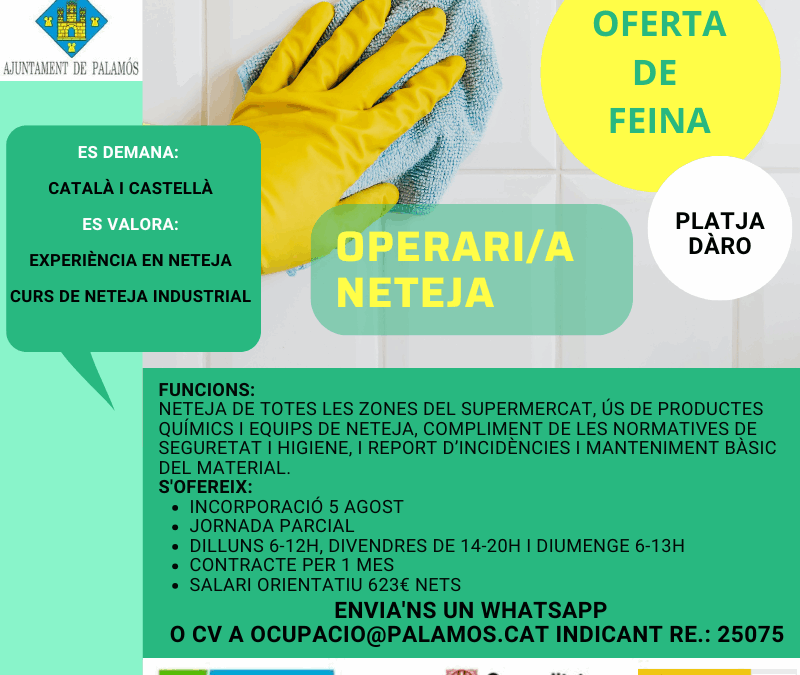 OPERARI/A NETEJA