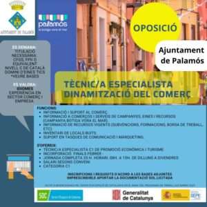 Tècnic/a especialista dinamització del comerç