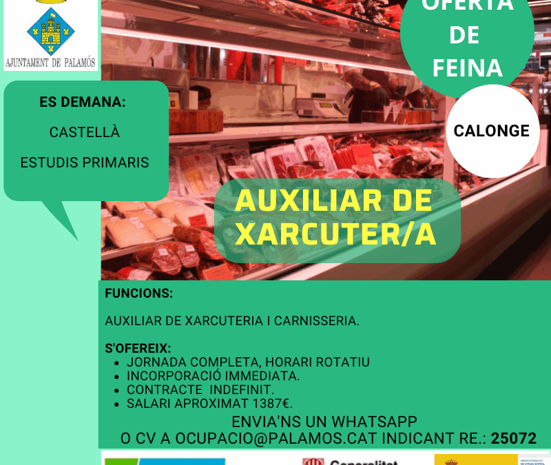 AUXILIAR DE XARCUTER/A