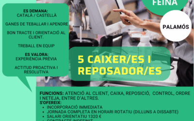 5 CAIXER/ES I REPOSADOR/ES
