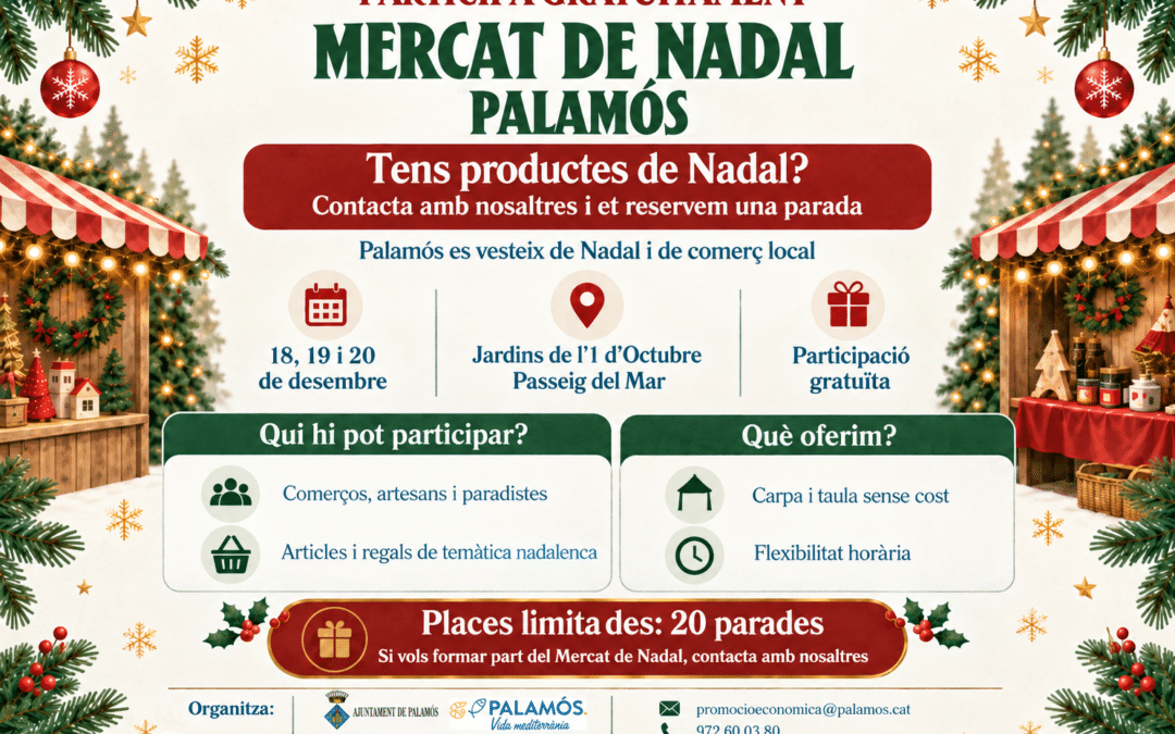 Obert el termini per sol·licitar una parada gratuïta al Mercat de Nadal de Palamós