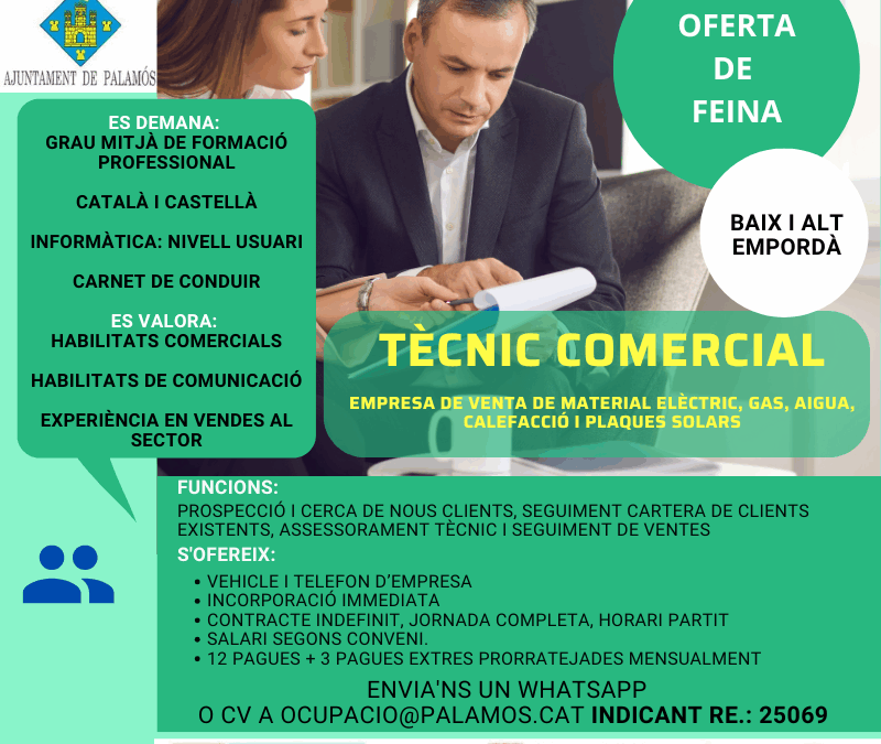 TÈCNIC/A COMERCIAL